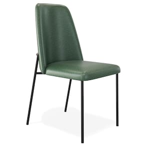 Cadeira Decorativa Estofada Para Sala De Jantar Bella L02 Couríssimo Verde - Lyam Decor