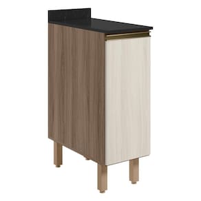 Balcao Com Tampo 1 Porta 30 Cm Mdf 12217 Carvalho Toq Bianco Toq Nicioli