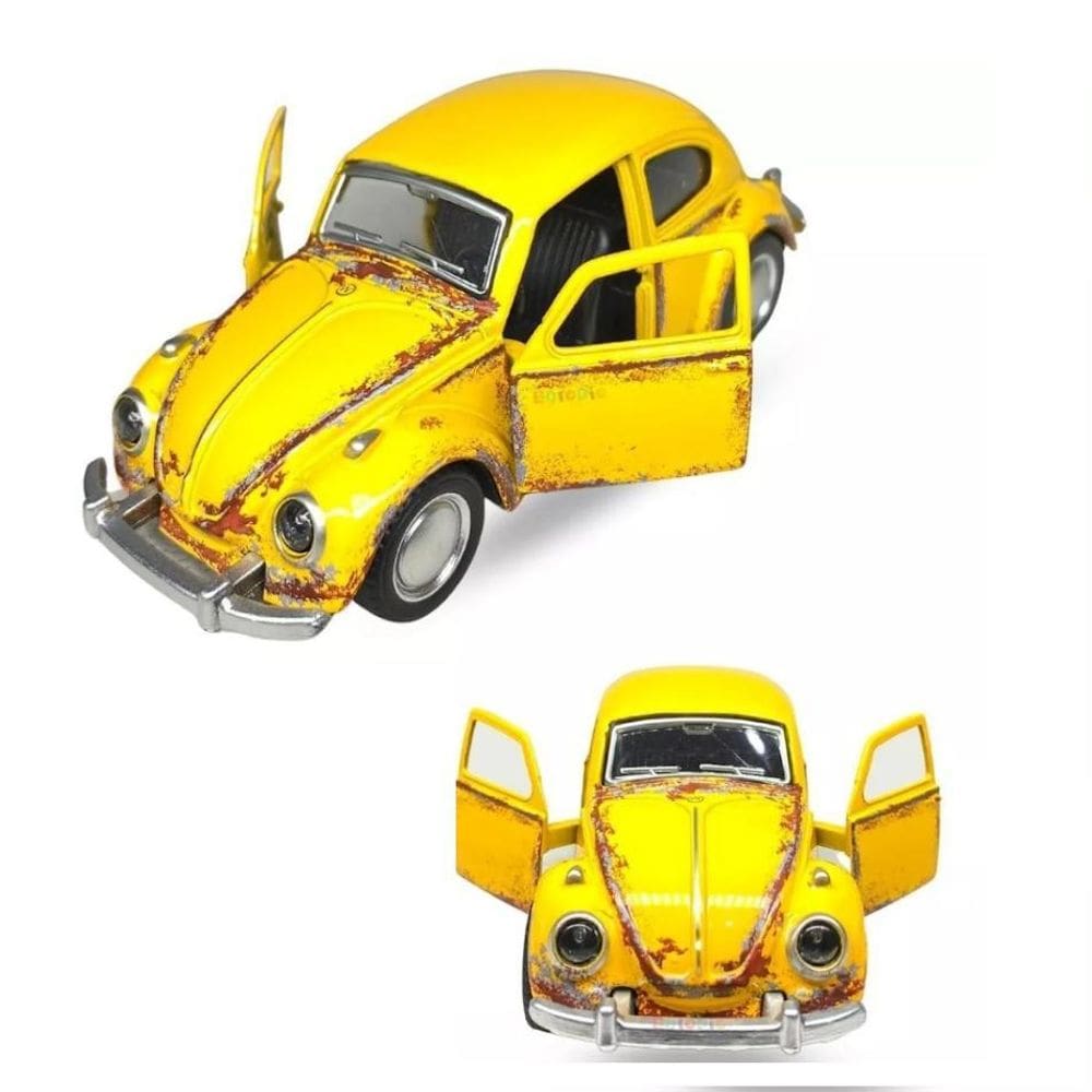 Brinquedo Fusca Envelhecido 1981 Carrinho De Fricção Metal