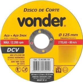 Cx Disco Vonder 125Mm 25 Und