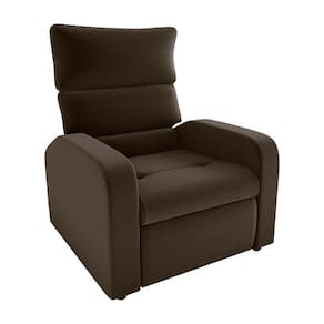 Poltrona Do Papai Reclinável Kwid Matrix Veludo Marrom