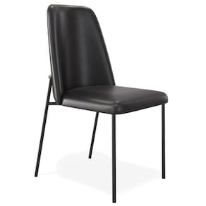 Cadeira Decorativa Estofada Para Sala De Jantar Bella L02 Couríssimo Preto - Lyam Decor