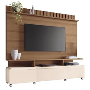 Estante Home Theater Artís Castanho-off White Para Até 70? - Hb Móveis Castanho-off White