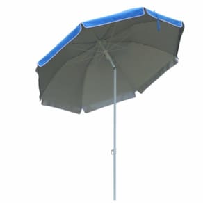 Guarda-sol Gigante Articulado Com Proteção Uv Ombrelone Reforçado Para Praia E Piscina Azul