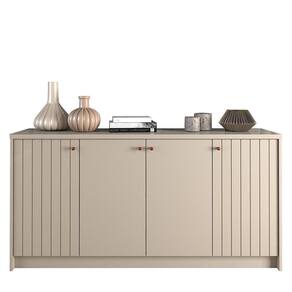 Buffet Aparador Lia 4 Portas Off White - Cimol Móveis Off White