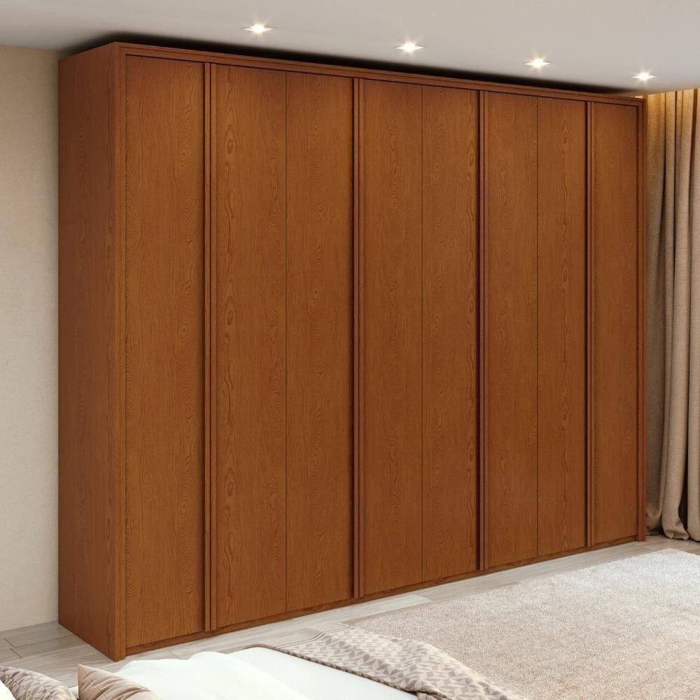Guarda-roupa Casal 100% Mdf 8 Portas Easy Glow Frassino