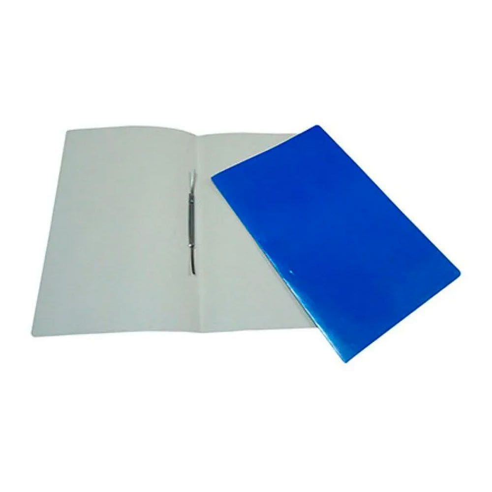 Pasta Grampo Trilho Metálico Azul - Jussara