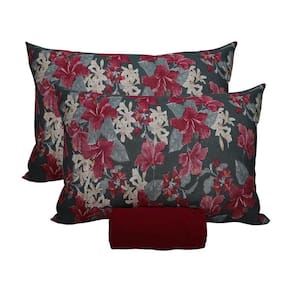 Jogo De Cama Queen Portallar Malha 100% Algodão Nápoles 3 Peças Vermelho