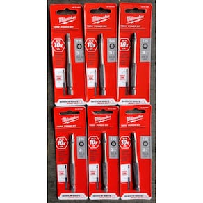 (Pacote com 6) Power Bits Impact Torx T25 Milwaukee Shockwave 48-32-4561