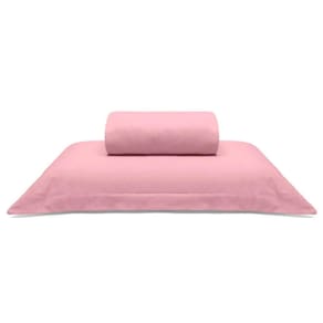 Jogo De Cama Buettner Solteiro Malha Liso 2 Peças Image Rose