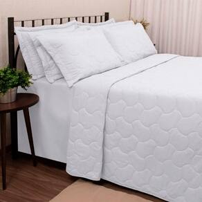 Kit Cobre Leito Buettner Liso King Sonata Branco