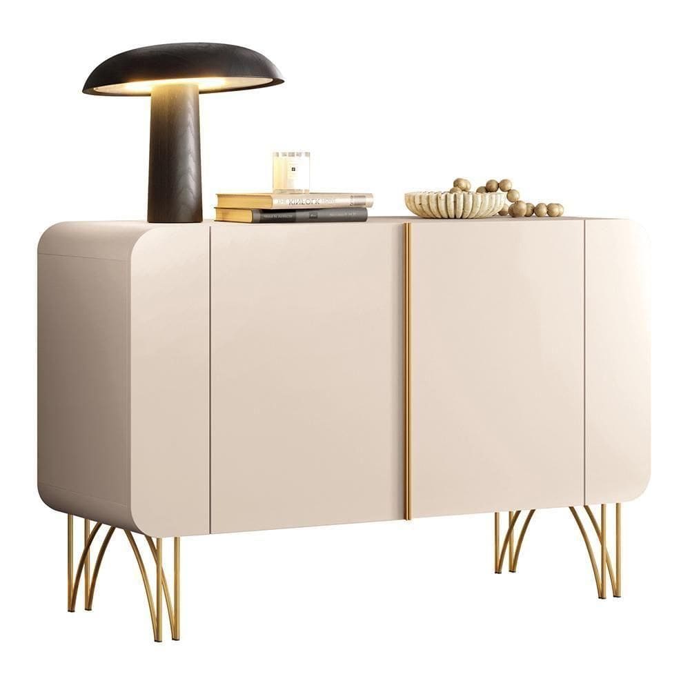 Balcão Buffet Bevenuto 2 Portas Off White - Hb Móveis Off White