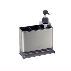Organizador De Pia Porta Detergente E Esponja Plurale Plástico E Aço Inox - Tramontina 61537140