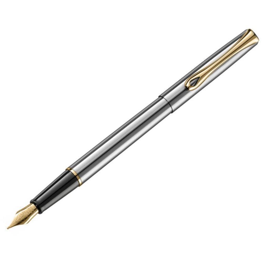 Caneta Tinteiro Diplomat Traveller Steel Gt