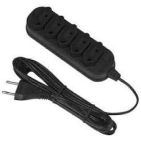 Extensão Elétrica 5 Tomadas Bipolar 3 Mts Bivolt - Forceline
