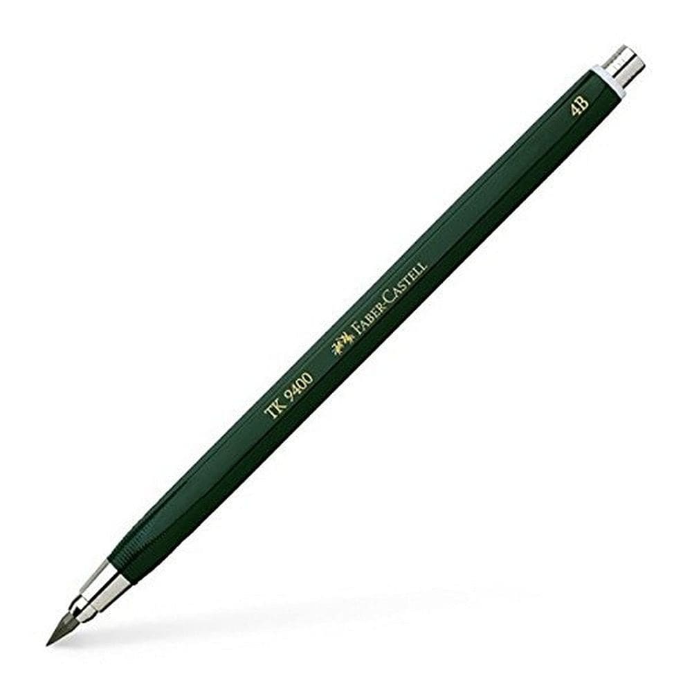 Lápis de embreagem Faber-Castell Tk9400 3mm 4B com alça ergonômica