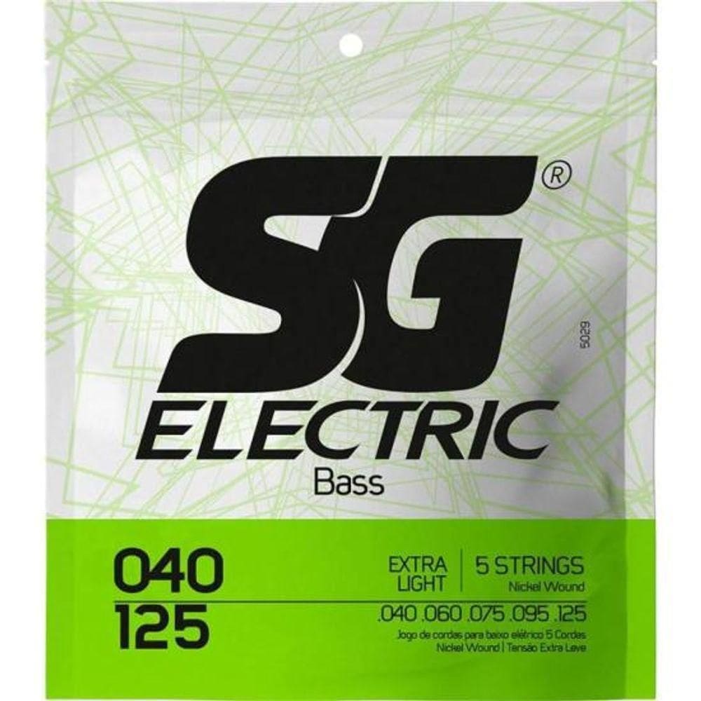 Encordoamento Para Contrabaixo 5 Cordas .040 Extra Leve Sg [f002]