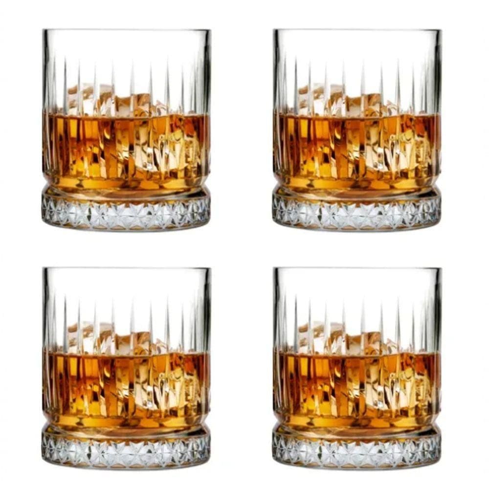 Copo De Cristal Vidro 6 Pcs 220 Ml Whisky água Suco Refrigerante