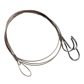 Kit 3 Cabo De Aço Preto  + 3 Suporte Luxo Pendurar Plantas