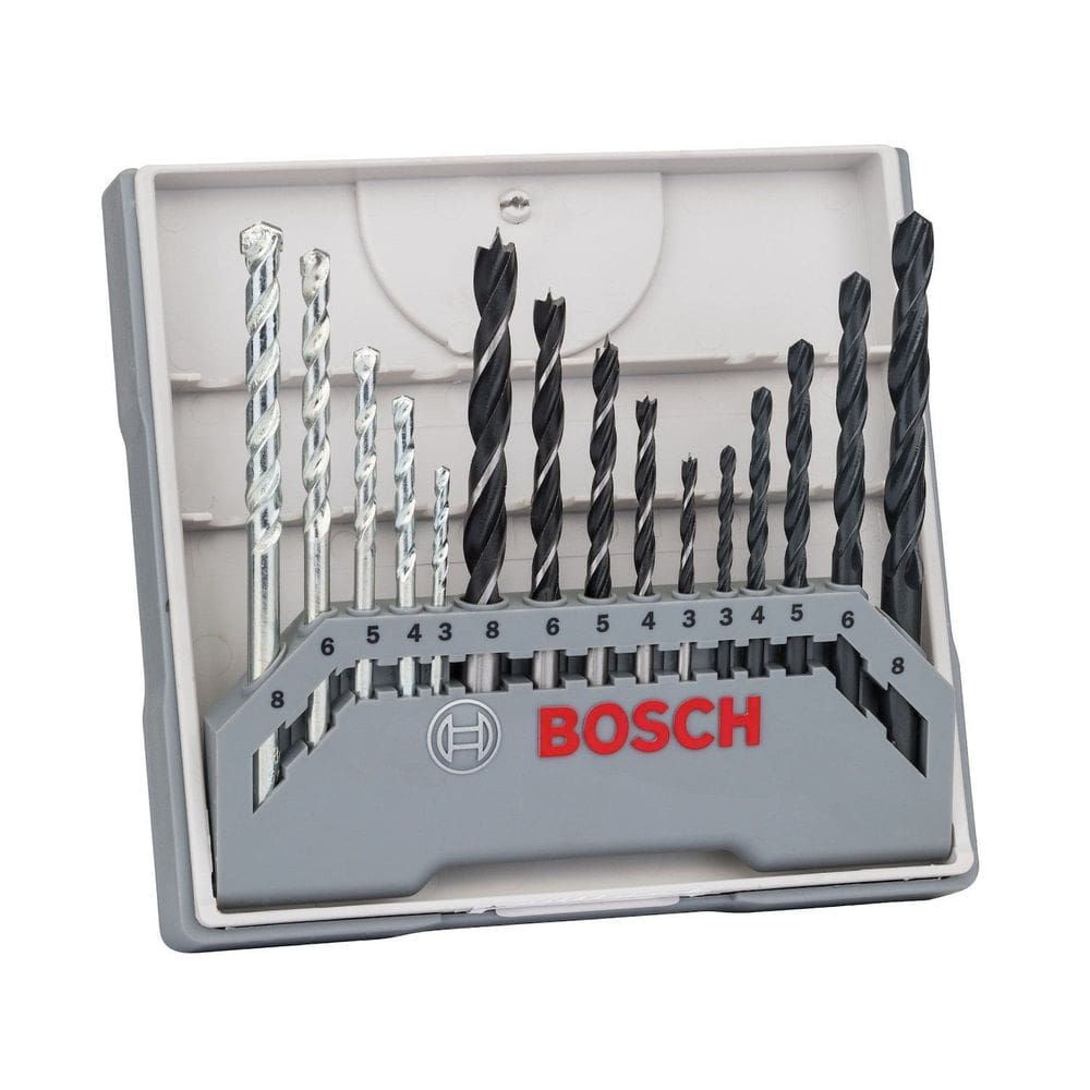 Jogo De Brocas Mix Bosch 3 a 8mm 15 Peças