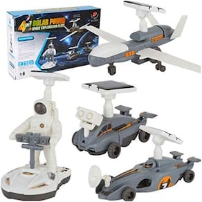 Robo Solar 4 Em 1 Kit Infantil Para Montar Exploracao Espacial Brinquedo Educativo Geek Robotica Crianca Astronauta E Av