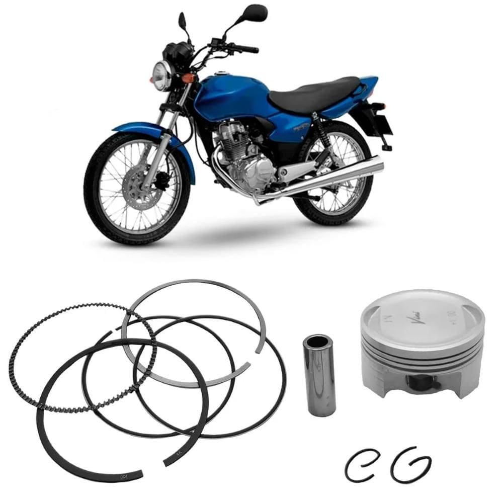 Kit Pistão Anel 2.00 59,30mm CG 150 NXR 150 Bros