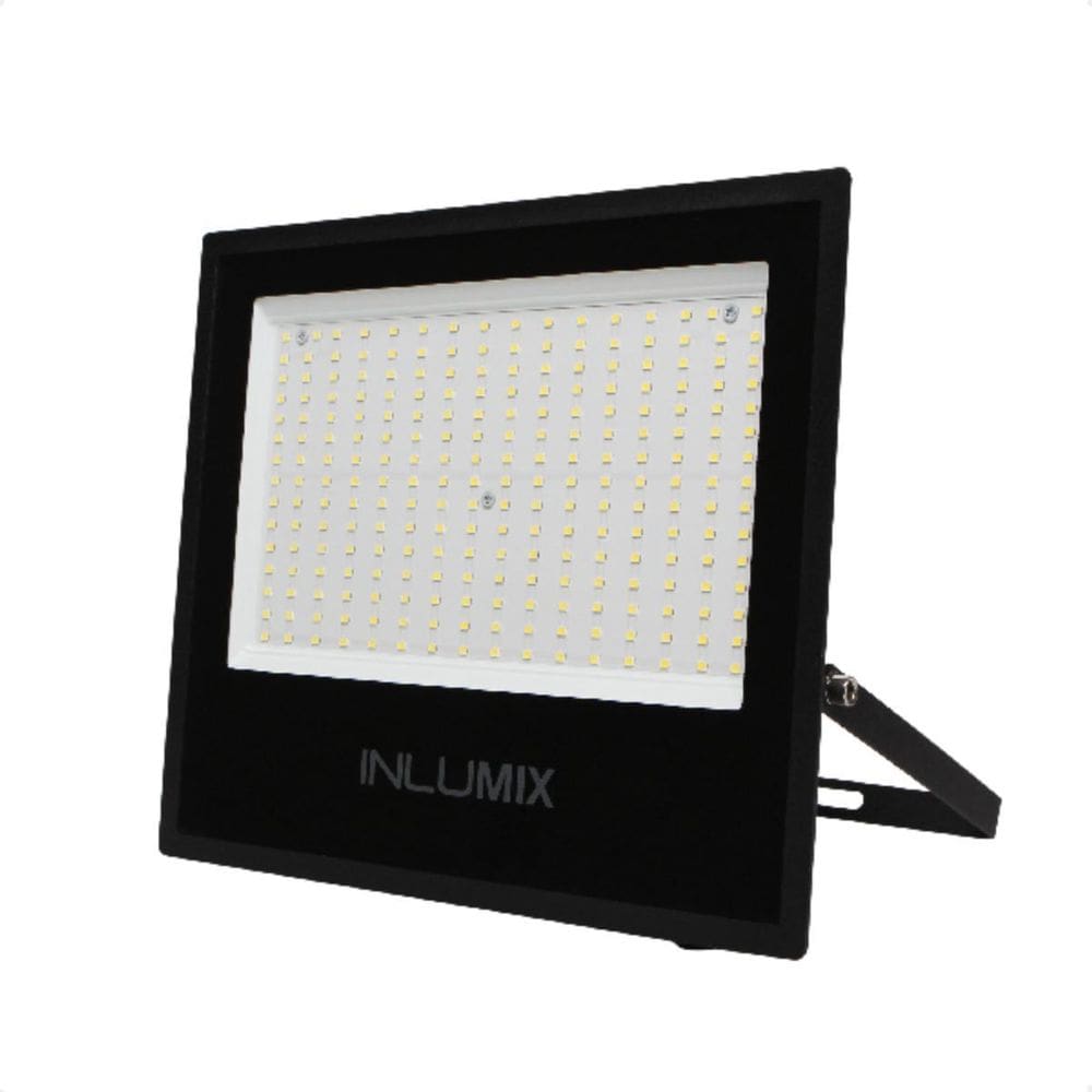 Refletor Holofote Led 200W Branco Frio 6500K Preto 110/220V