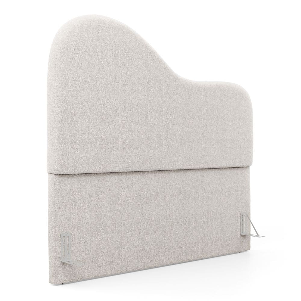 Cabeceira Orgânica Cama Box Queen Size Sea 160cm com Frame Bouclé Off White - Abmaza