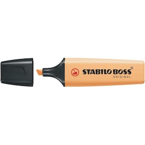 Marcador Stabilo Boss Pastel 2 A 5Mm Laranja Palha