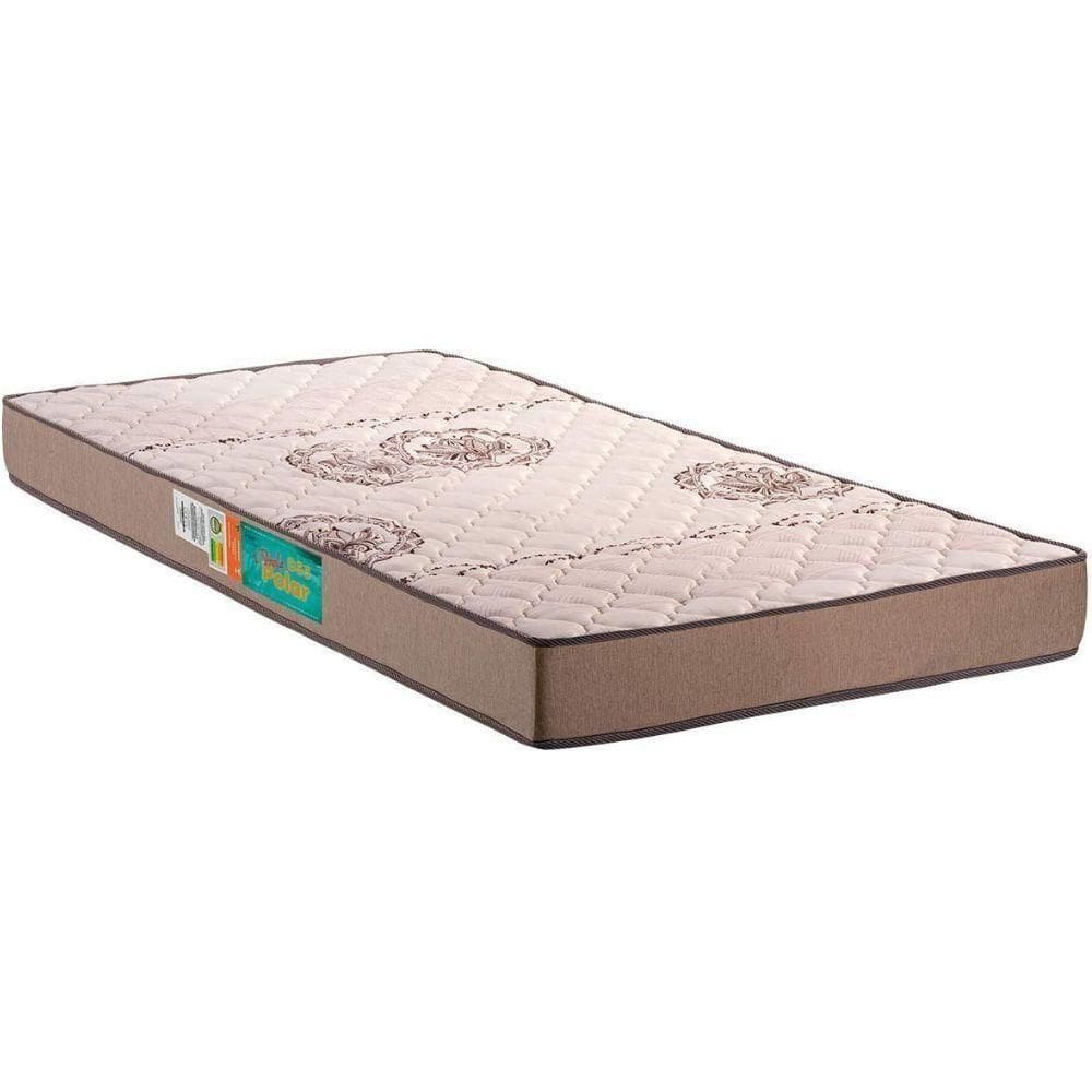 Colchão Solteiro Espuma D33 Pérola Polar 78x188x17 Cm