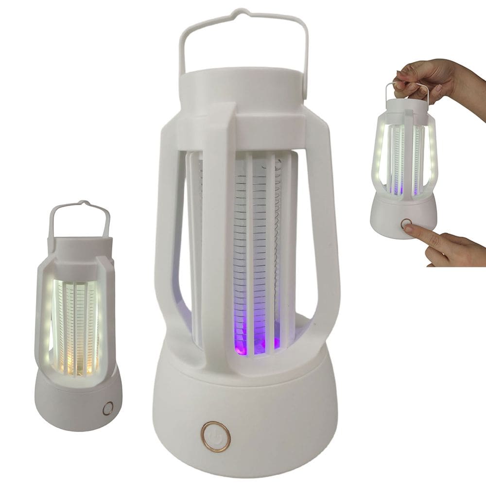 Luminaria Repelente Eletrica Afasta Mosquito Luz Ultravioleta Pernilongo Inseto Mosca Armadilha USB Bateria Recarregavel Ambiente Seguro