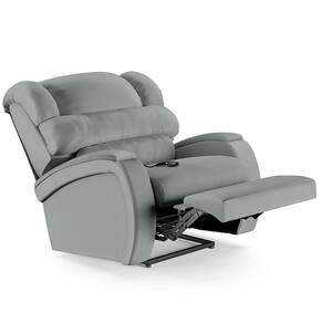 Poltrona Do Papai Reclinável Kalie Controle Power Elétrico Usb Fh9 Pu Cinza - Mpozenato