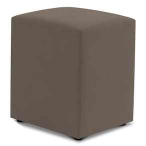 Puff Decorativo Sala de Estar Quadrado 36x47cm Suede Capuccino - Abmaza