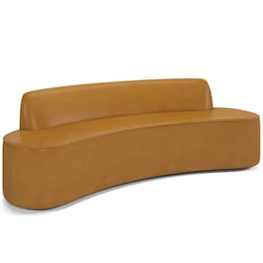 Sofá 4 Lugares Para Sala De Estar Living 260cm Koane D06 Sintético Caramelo - Mpozenato