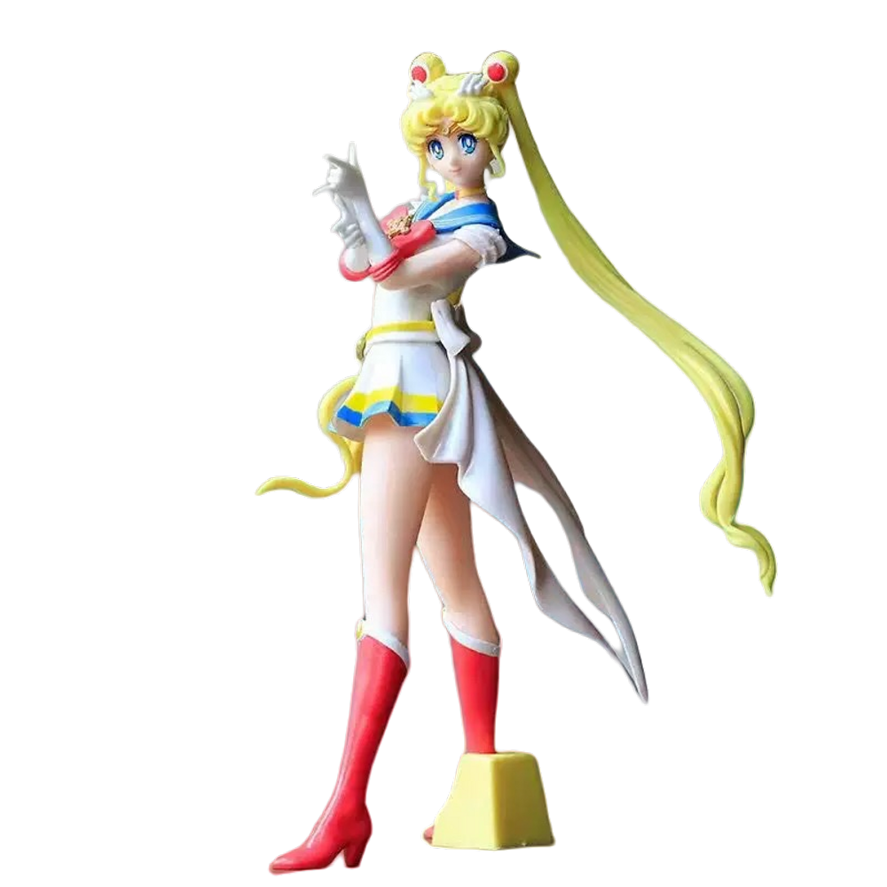 Figura de anime Sailor Moon Spellcasting PVC de tamanho médio