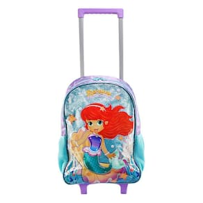 Mochila De Rodinhas Escolar Sereia Dos Mares