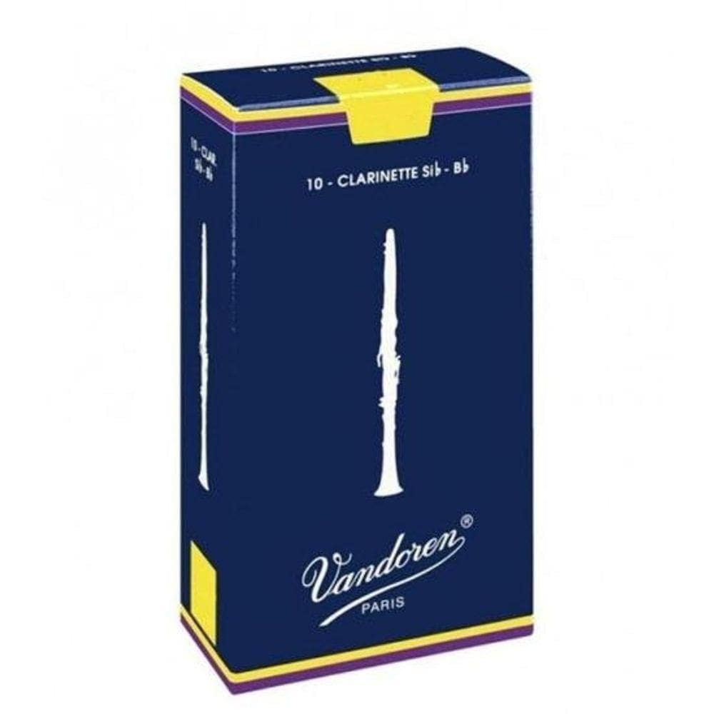 Palheta Tradicional Para Clarinete Sib 3 Vandoren Cr103 - Cx 10