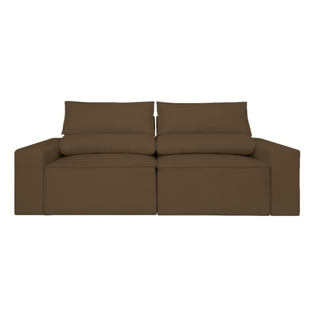 Sofá Retrátil-reclinável 1,80m Confortável Balaqui Decor Marrom