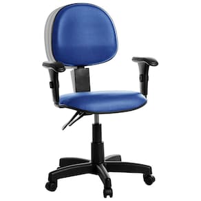 Cadeira Ergonômica Executiva Com Braço Rj Azul