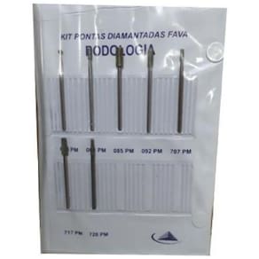 Kit 7 Brocas Pm Pontas Diamantadas Podologia 501 Pod Fava