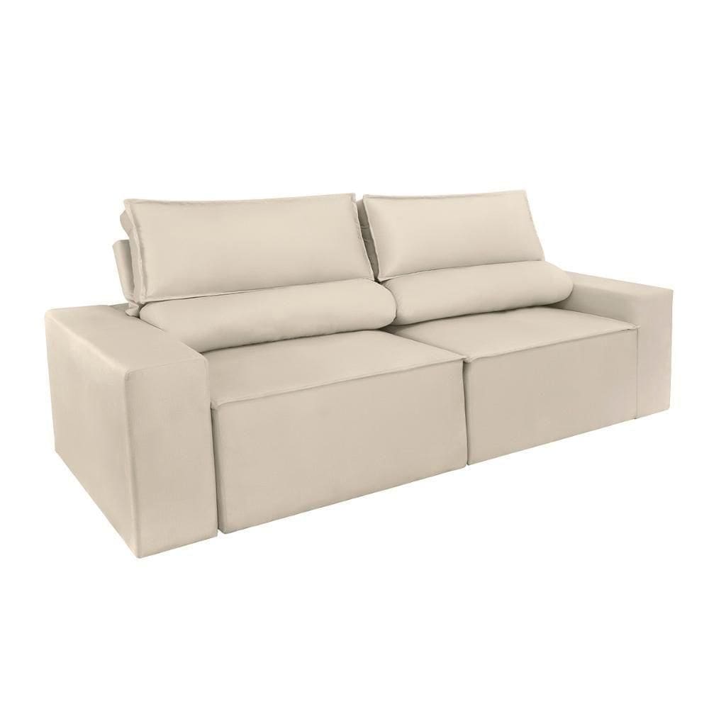 Sofá Retrátil-reclinável 1,80m Confortável Balaqui Decor Bege