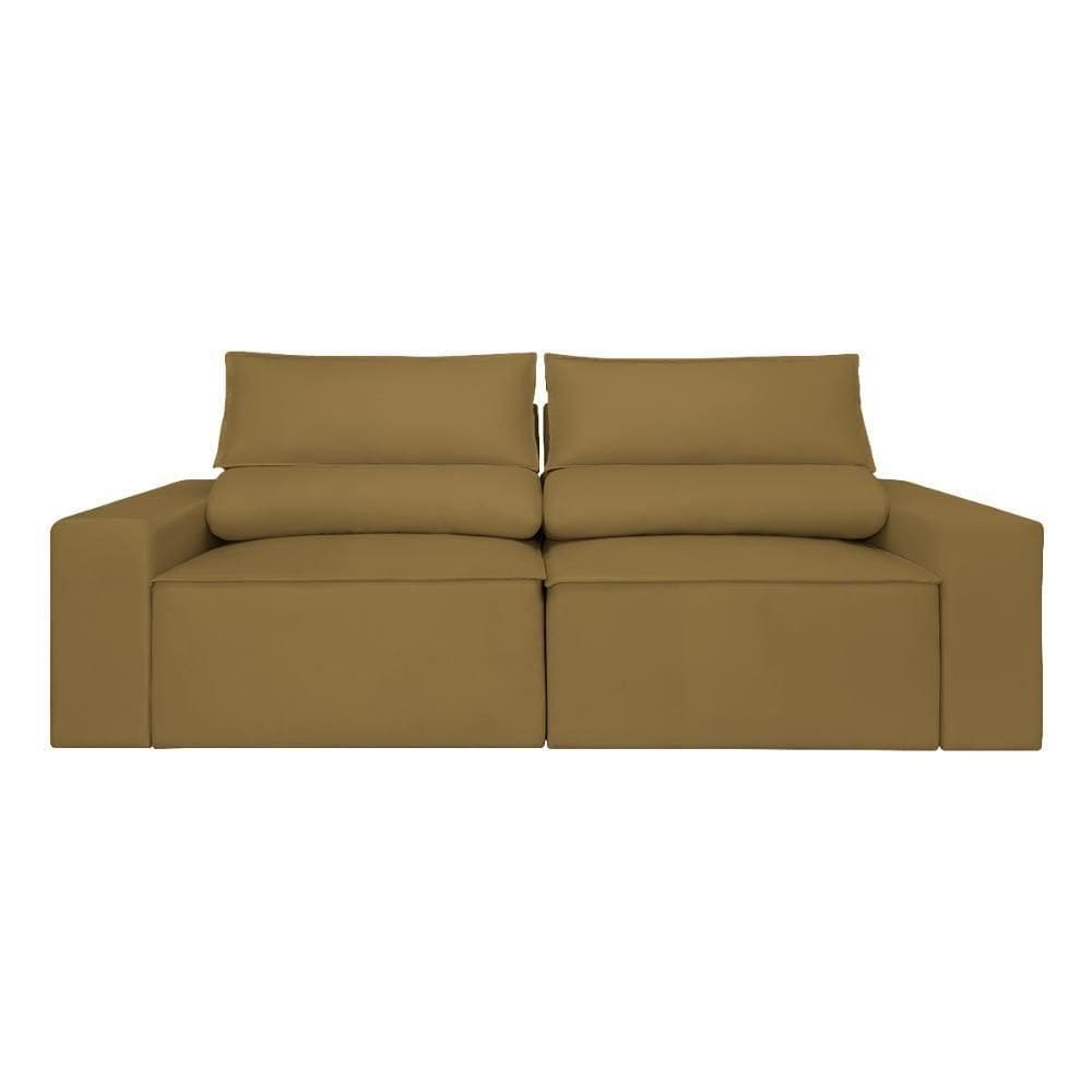 Sofá Retrátil-reclinável 1,80m Confortável Balaqui Decor Capuccino