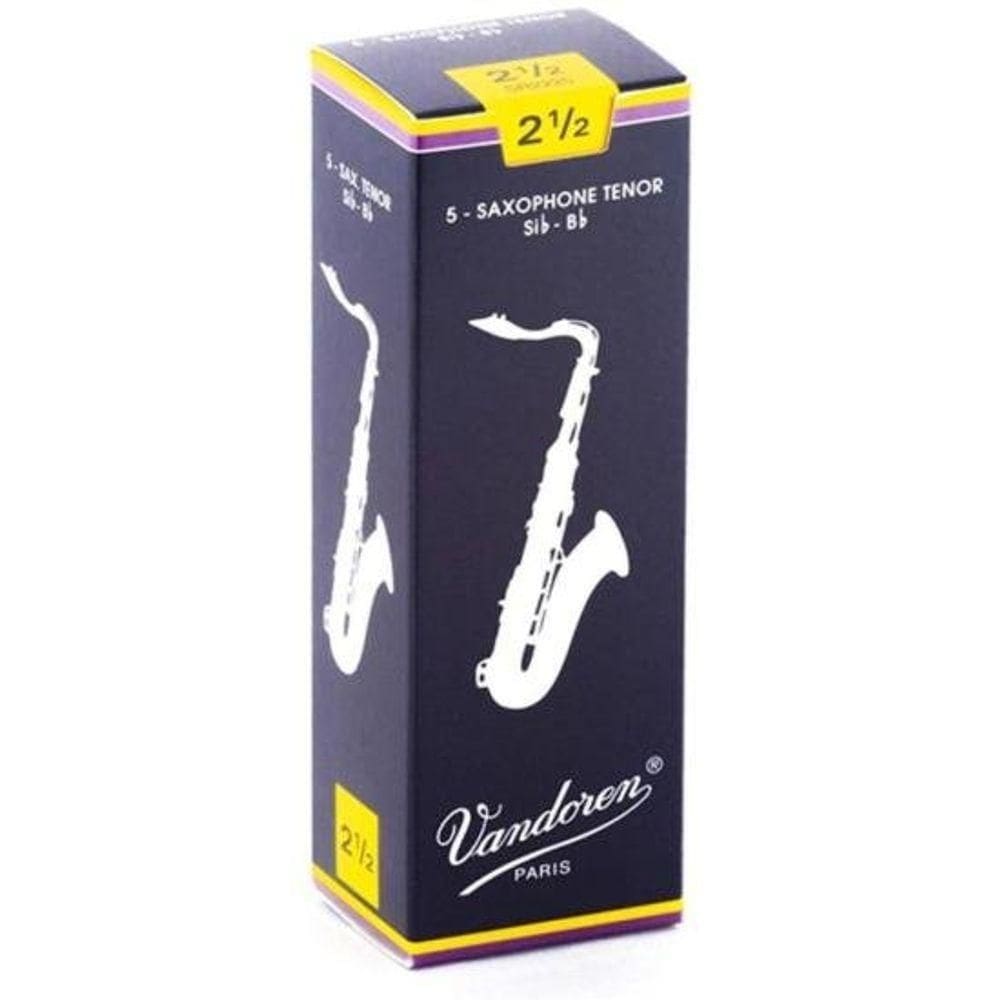 Palheta Tradicional Para Saxofone Tenor 2 ½ Vandoren Sr2225 - Cx / 5 [f002]
