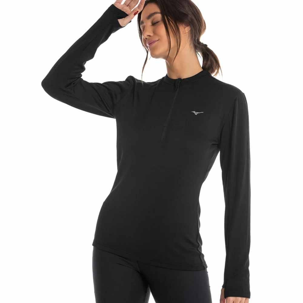 Camiseta M/L Termica Mifsr369-0090 - Preto M