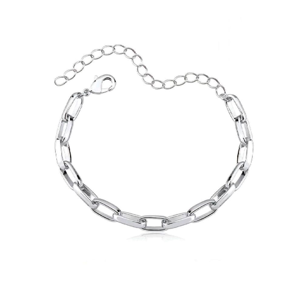 Pulseira Elos Folheado A Prata 925 Semijoia Lizzy Fatin