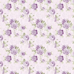 Papel De Parede Rosas Lilas Flores Autocolante Sala Quarto