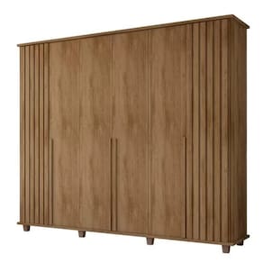 Guarda Roupa Ripado França 6 Portas Cinamomo - RV Móveis