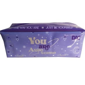 Estojo Trendy Purple Grande Organizador Material Escolar Dac