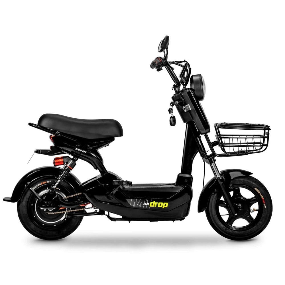 Scooter Elétrica EM1 800W 48V 20Ah Drop Patinete Bicicleta