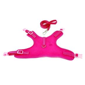 Colete peitoral para cachorro aerado cor rosa tamanho GG